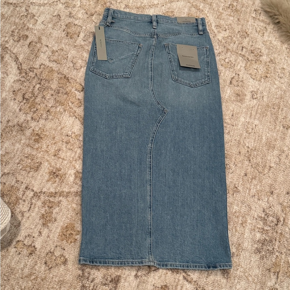 HUDSON Reconstructed Denim Skirt – Size 26 – Offshore Wash NWT - Picture 2 of 7